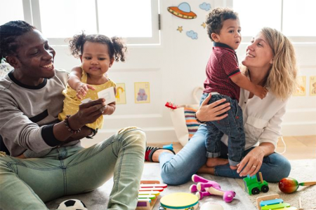 Scene from a playgroup for toddlers